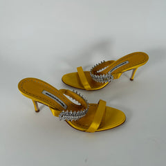 Manolo Blahnik Sako Embellished Sandals Size 39