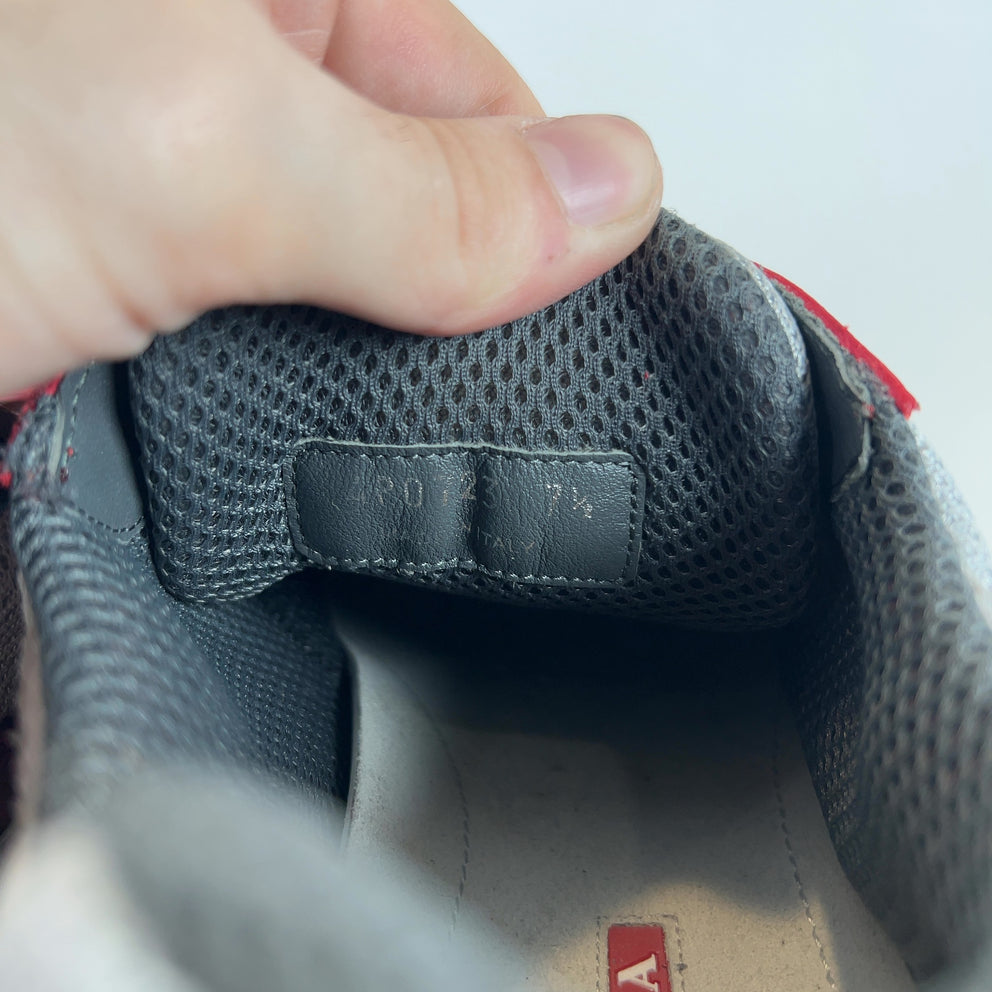 Prada Velcro Strap Americas Cups Low Top Sneaker