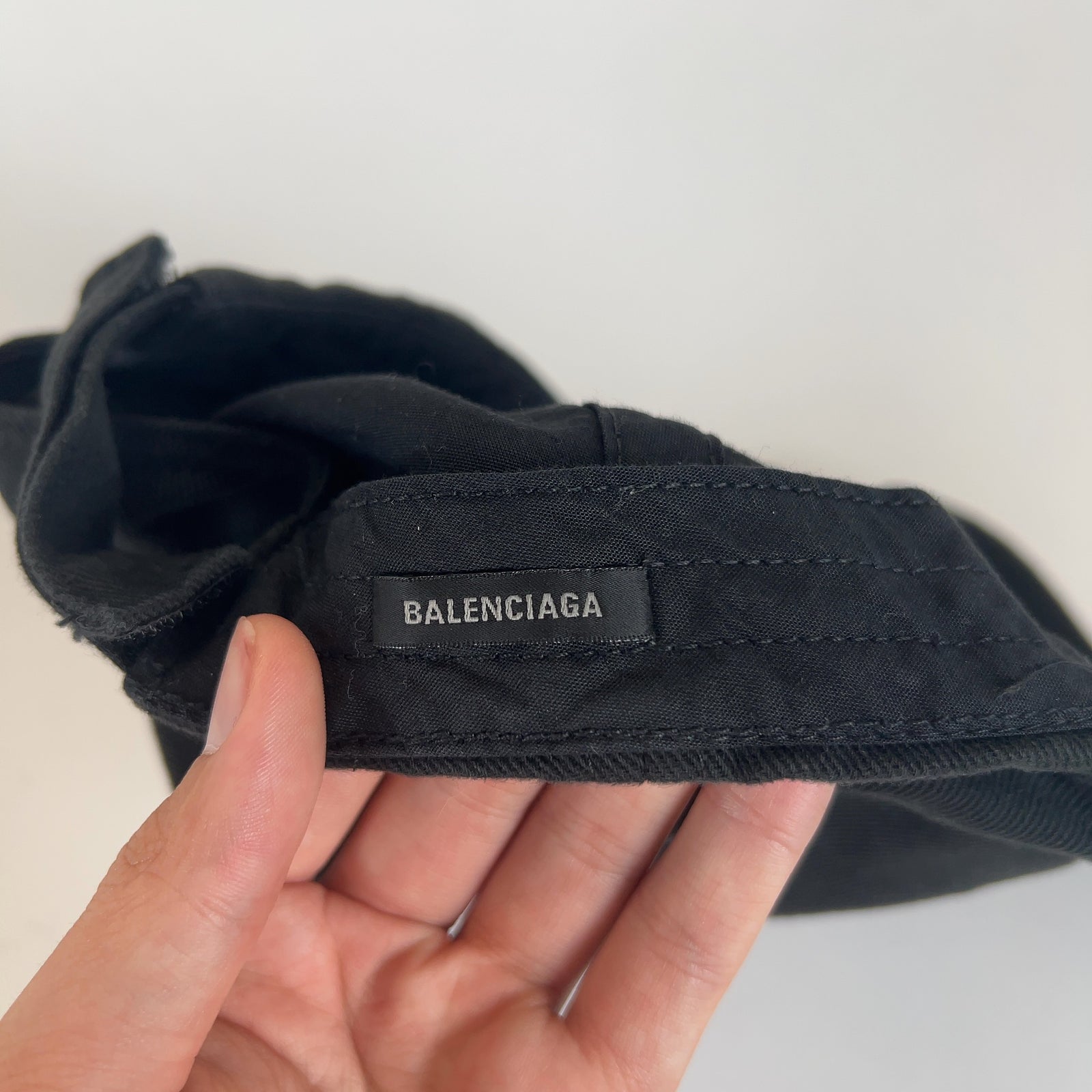 Balenciaga 'Be Different' Logo Denim Hat