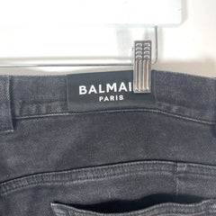 Balmain Slim Biker Denim Pants