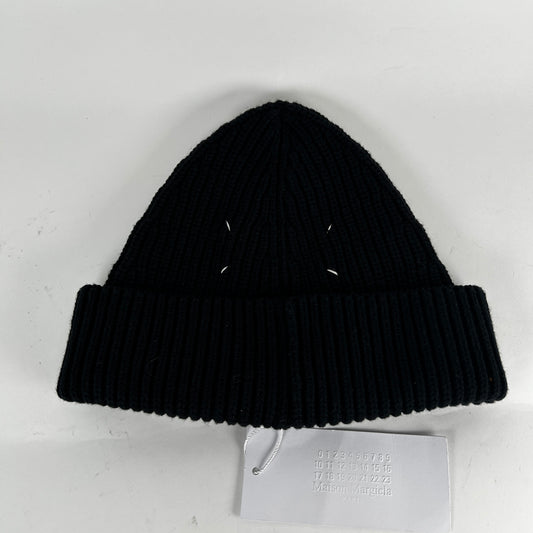 Maison Margiela 4 Corner Stitch Black Beanie