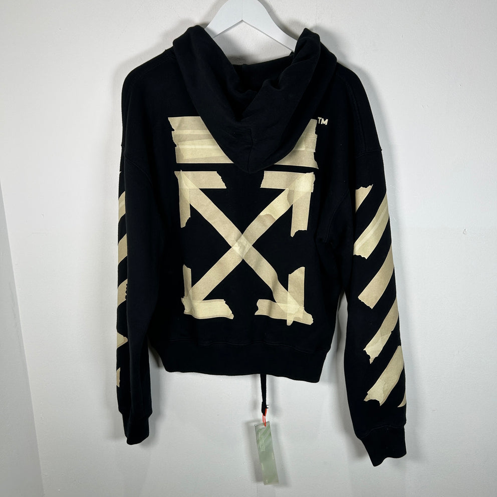 Off-White Stencil Tape Graphic Hoodie Size S