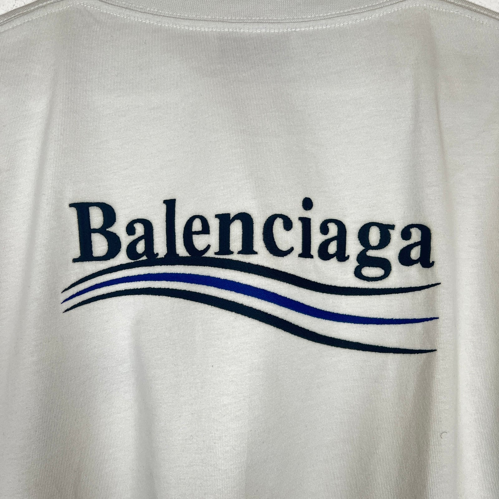 Balenciaga White Campaign Logo T-Shirt Size S