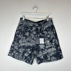 Louis Vuitton Floral Jacquard Denim Shorts Size 32