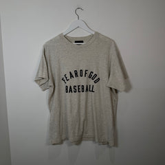 Fear of God Grey Baseball Shirt Size M