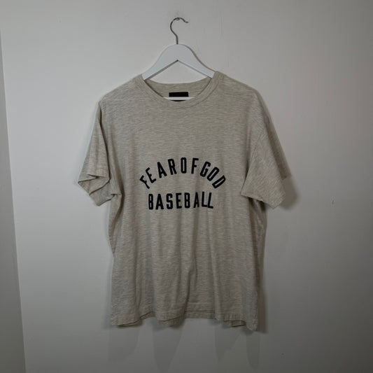 Fear of God Grey Baseball Shirt Size M