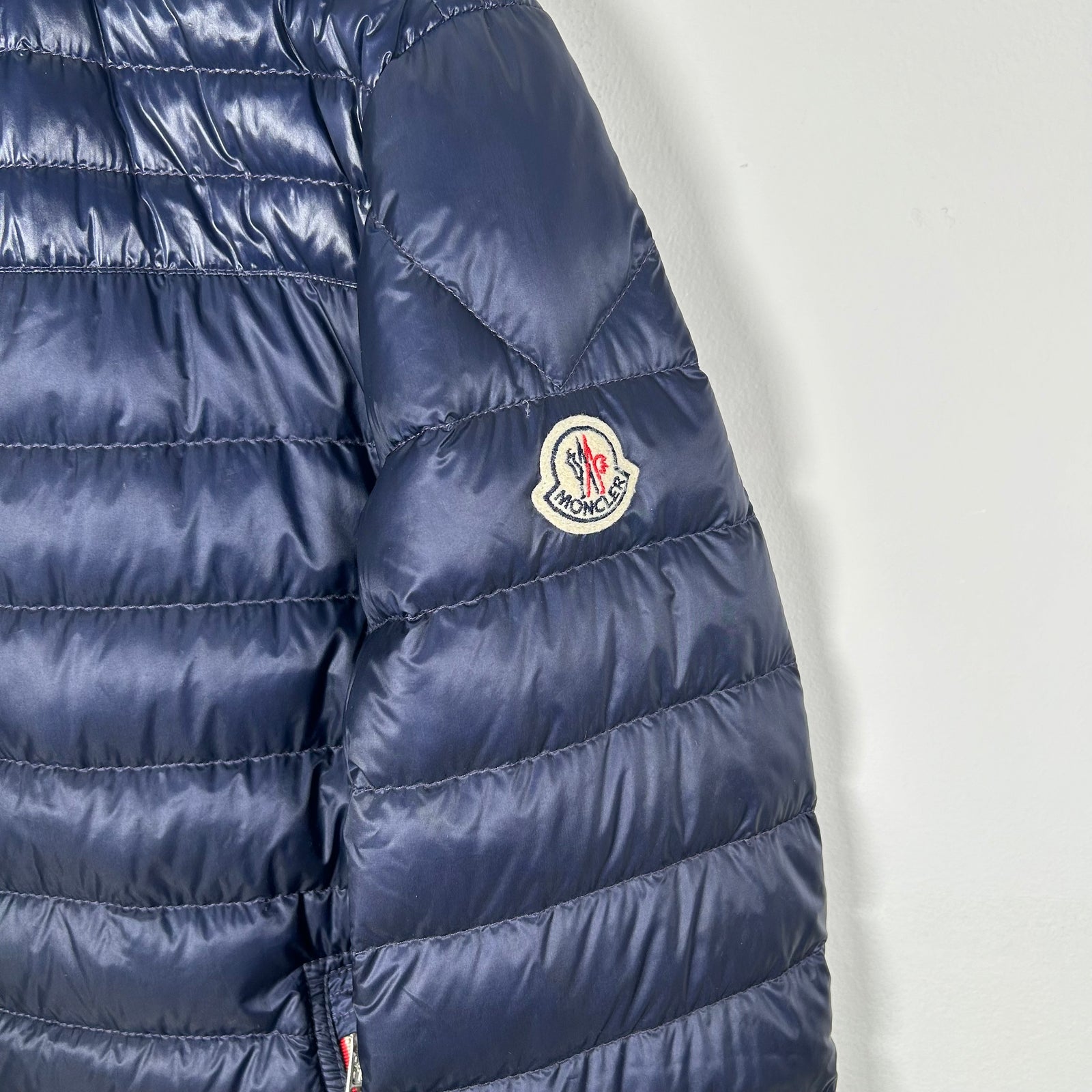 Moncler Daniel Giubbotto Blue Down Jacket Size 3