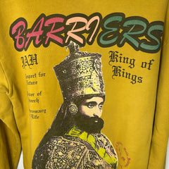 Barriers  'King of Kings' Yellow Graphic Hoodie Size M
