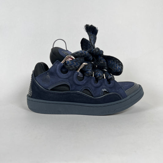 Lanvin Navy Curb Sneakers Sz 40