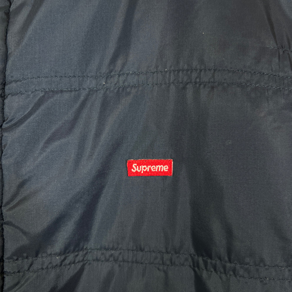 Supreme Navy Sherpa Reversible Vest Size XL
