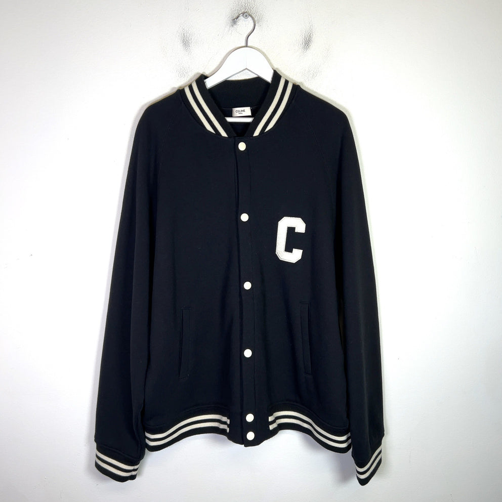 Celine 2022 Striped Logo Varsity Jacket