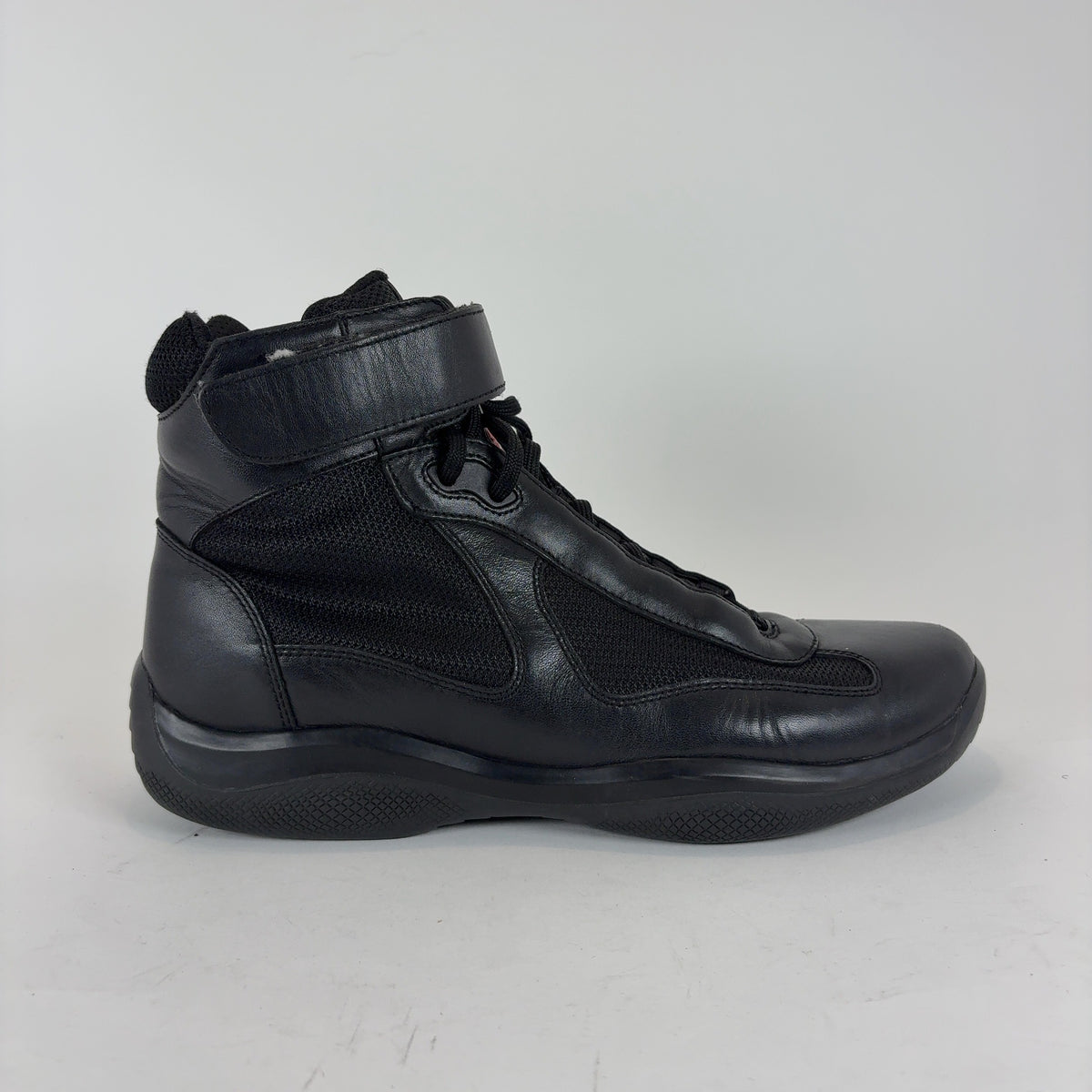 Prada Black High-Top America Cups