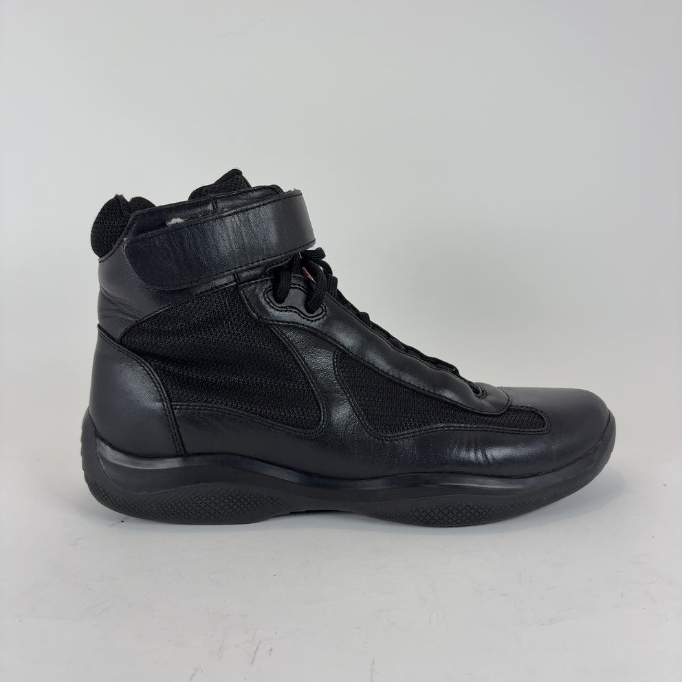 Prada Black High-Top America Cups