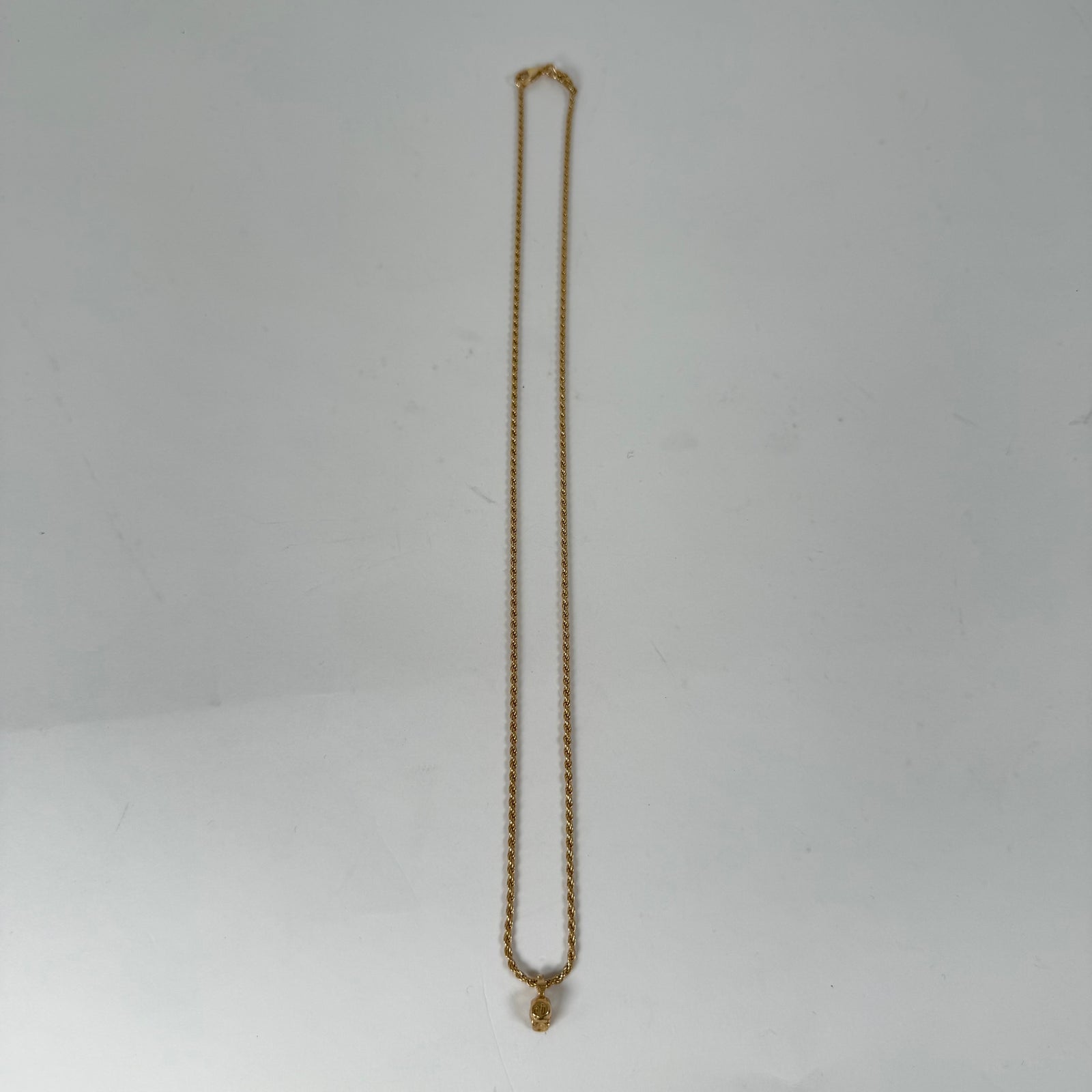 Emanuele Bicocchi Gold Skull Necklace