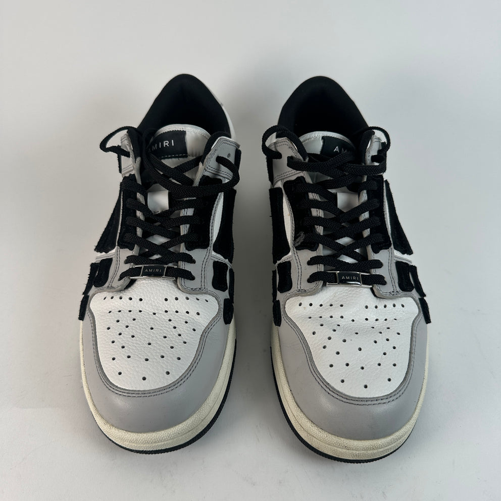 Amiri Grey/Black Bone Court Low Tops Size 45
