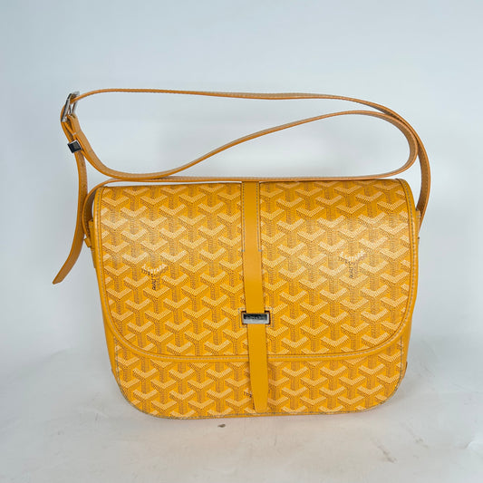 Goyard Yellow Belvedere PM Shoulder Bag