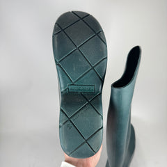 Bottega Veneta Teal Knee High Puddle Boots Size 44