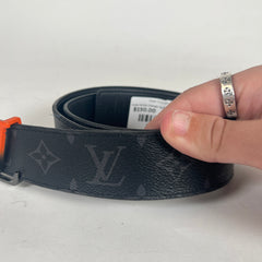 Louis Vuitton Orange Spray 40mm Belt Sz 95