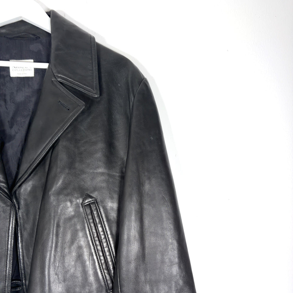Armani Collezioni Lambskin Leather Jacket