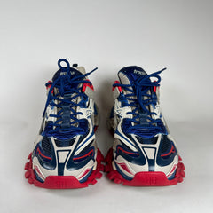 Balenciaga Red/Blue Track 2 Sneakers Size 44