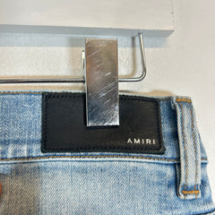 Amiri Lightwash MA Music Note Patch Jeans Size 32