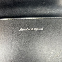 Alexander McQueen Black Jeweled Spike Skull Shoulder Bag