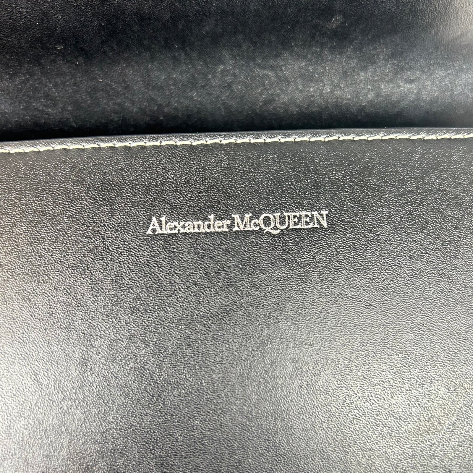 Alexander McQueen Black Jeweled Spike Skull Shoulder Bag