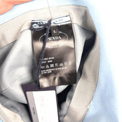 Prada Shearling Blue Bucket Hat