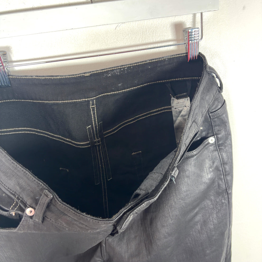 Rick Owens DRKSHDW Detroit Waxed Denim Jeans