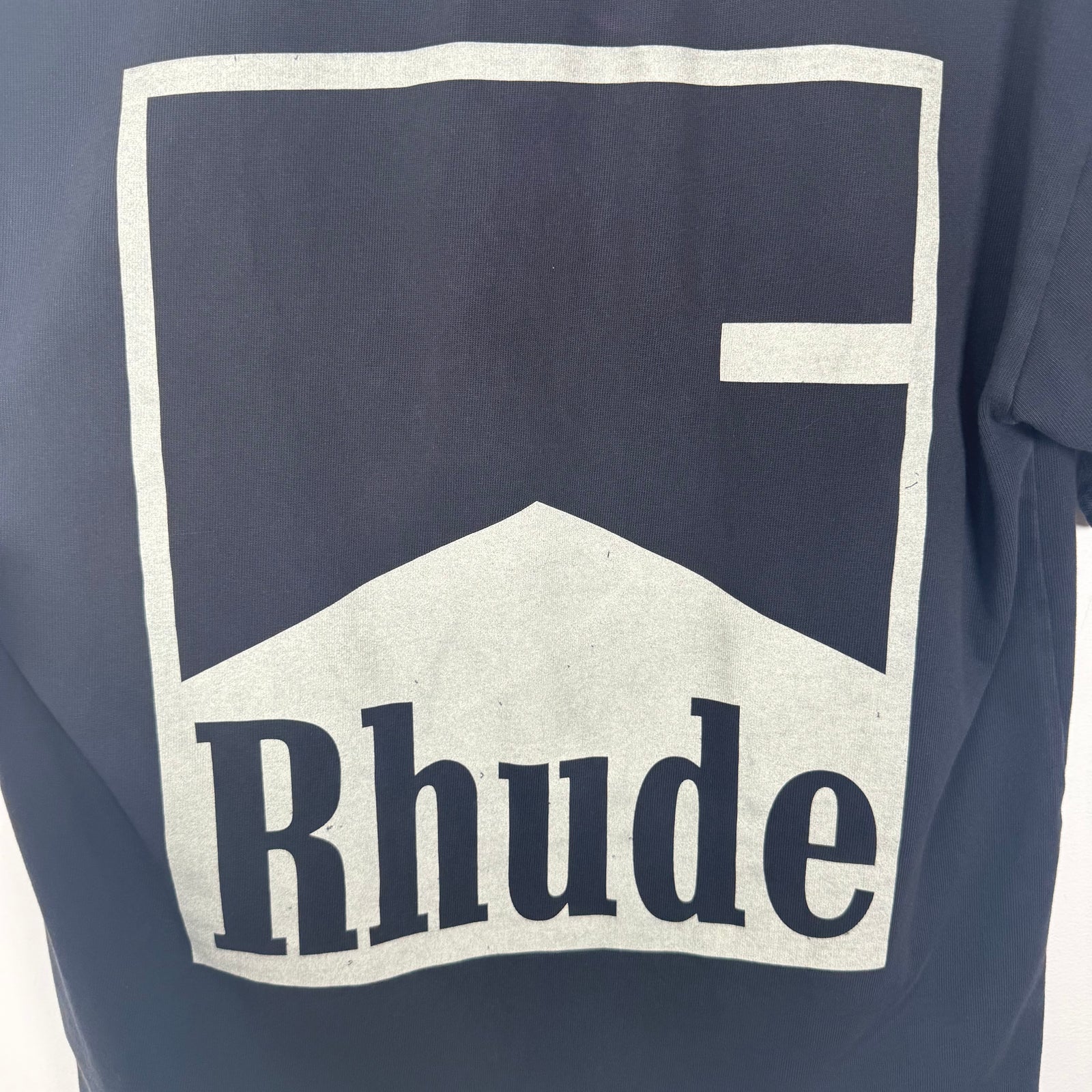 Rhude Navy Marlboro Logo T-Shirt Size XS
