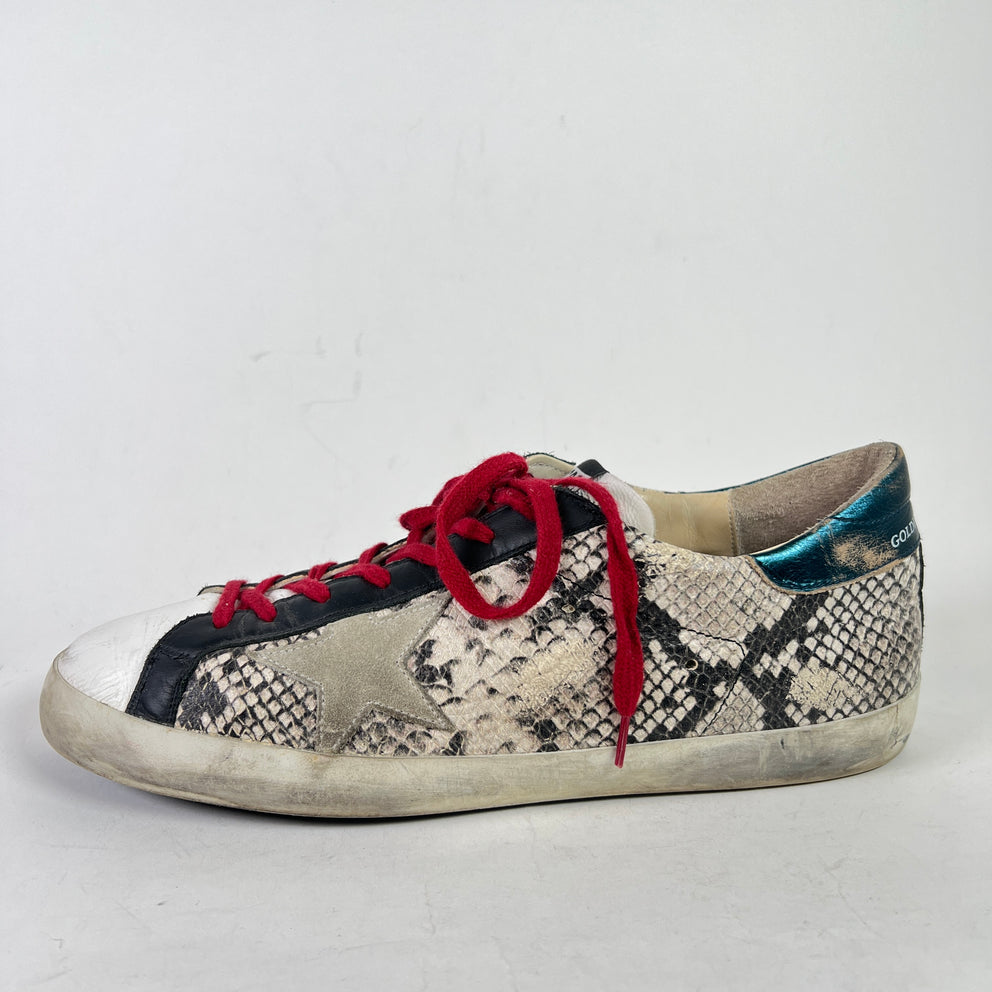 Golden Goose Python Superstar Sneakers