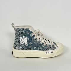 Amiri Grey Paisley MA Court High-Top Sneaker Size 43