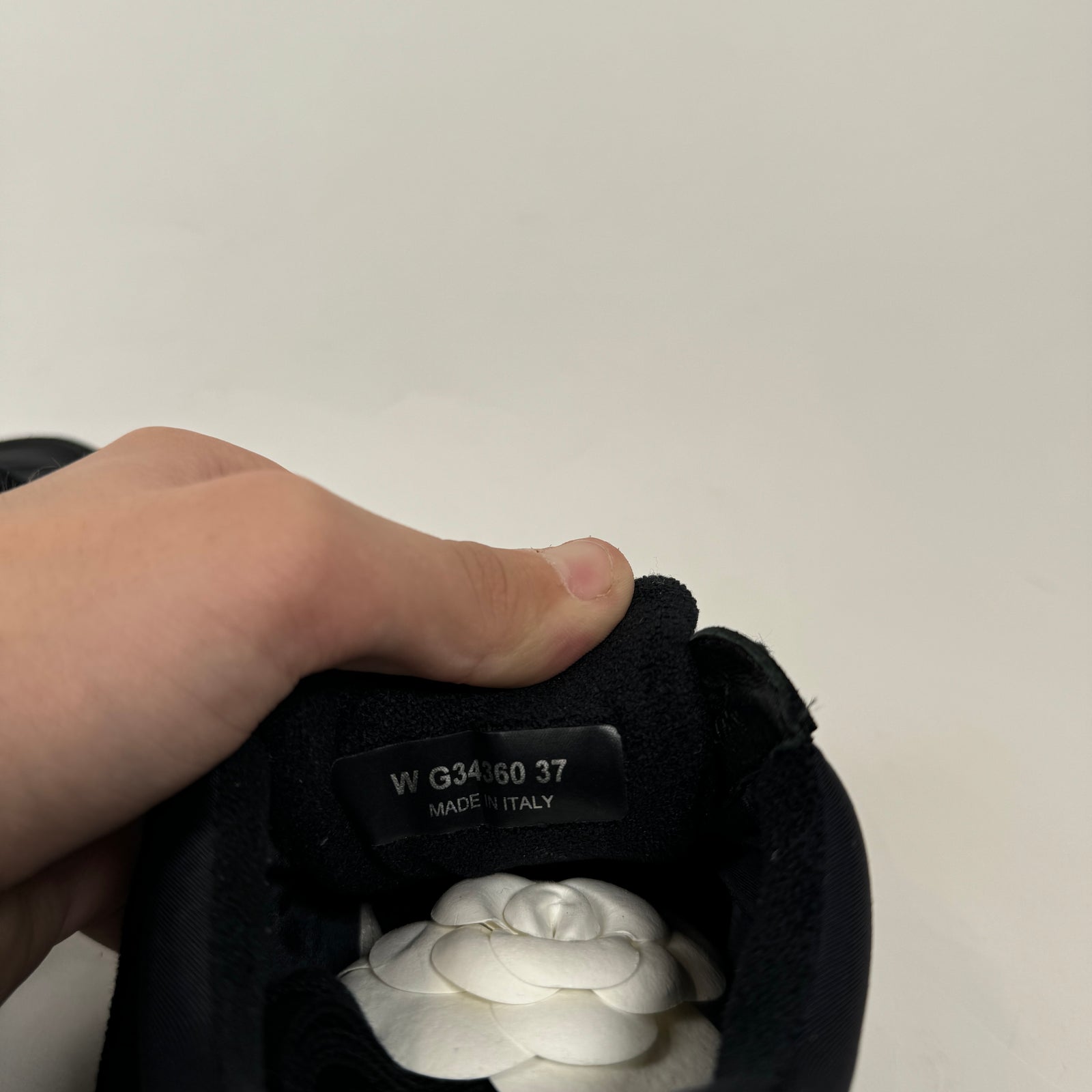 Chanel Black CC Trainers Size 37
