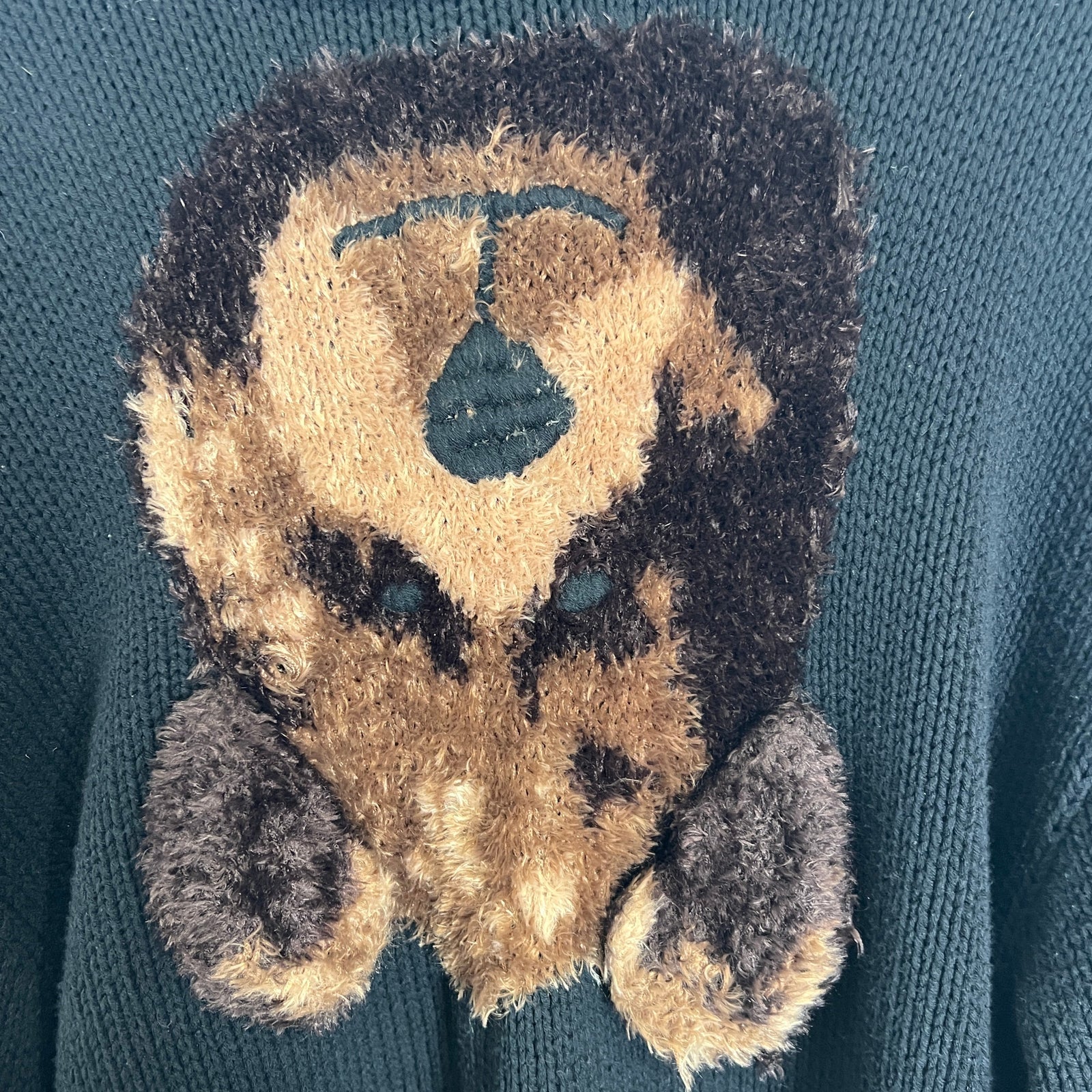 Doublet Knit Bear Sweater Size M