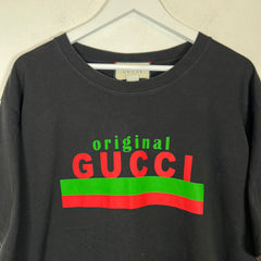 Gucci Black Original Gucci Logo T-Shirt Size L