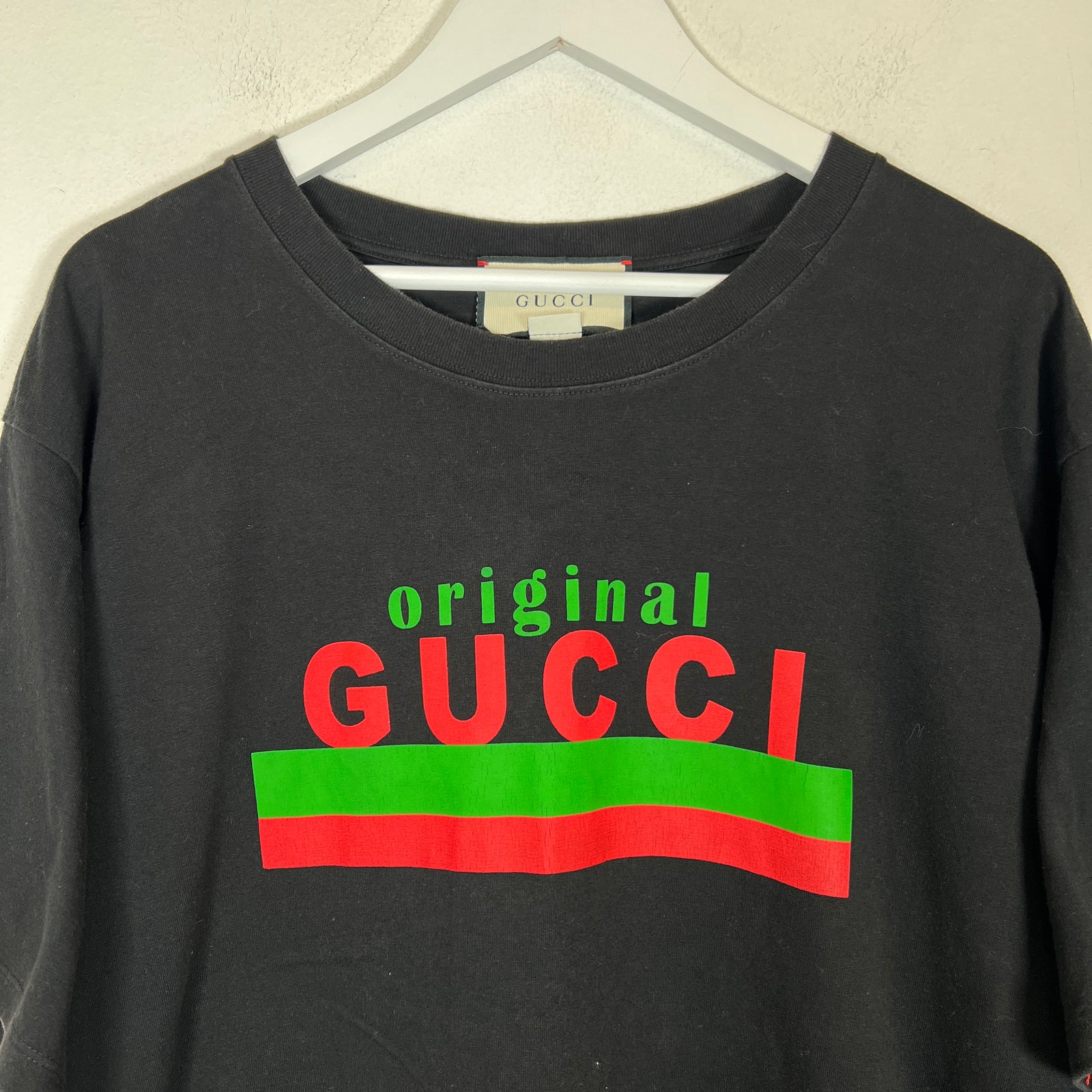 Gucci Black Original Gucci Logo T-Shirt Size L