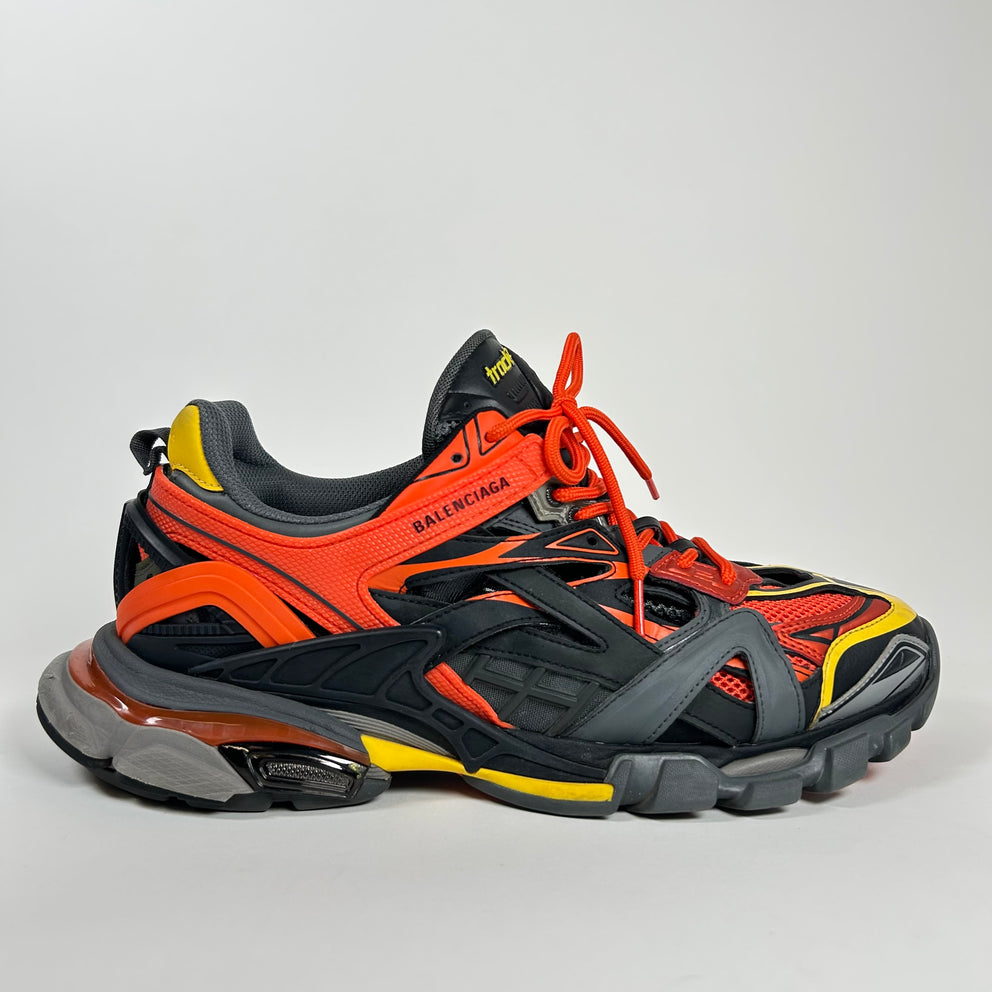 Balenciaga Orange/Yellow Track 2 Sneaker Size 44