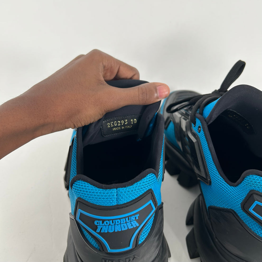 Prada Cloudbust Blue/Black Size 10
