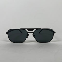 Prada Black Polarized Square Sunglasses