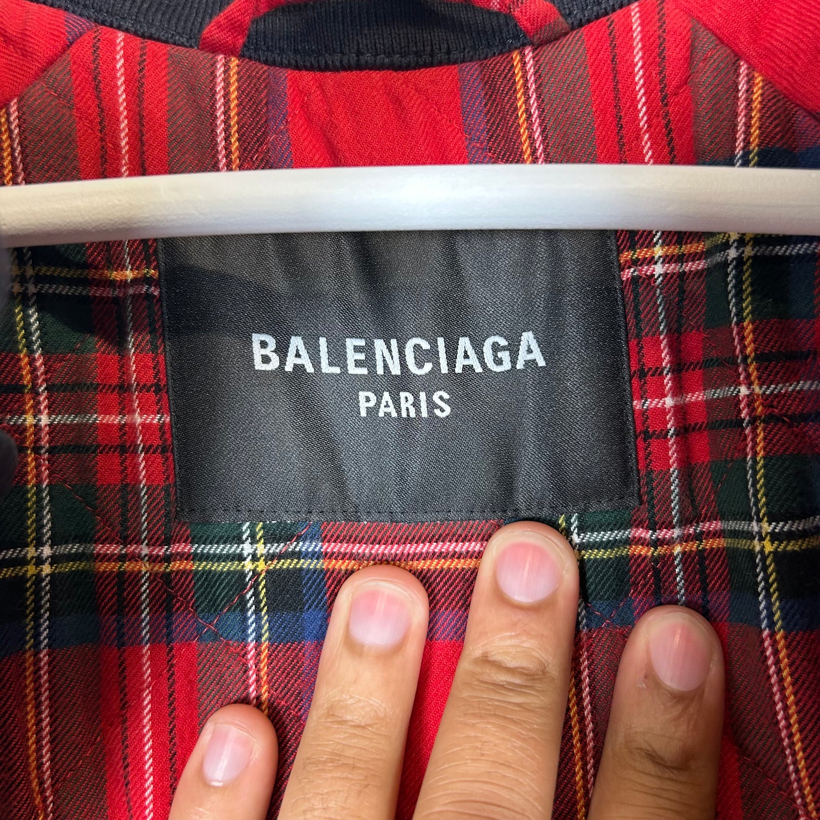 Balenciaga Navy Harrington Bomber Jacket Size 2