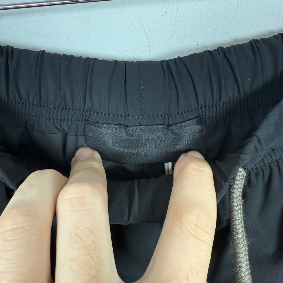 Essentials Black Nylon Shorts Size L