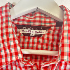 Needles Khaki Rebuild Flannel Shirt Size S