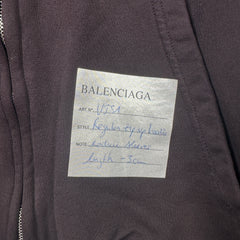 Balenciaga Black Sample Sticker Hoodie Size S