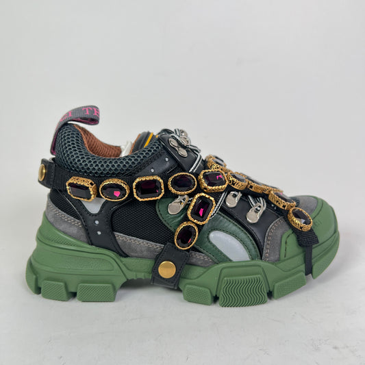 Gucci Crystal Embellished Flashtrek Sneaker
