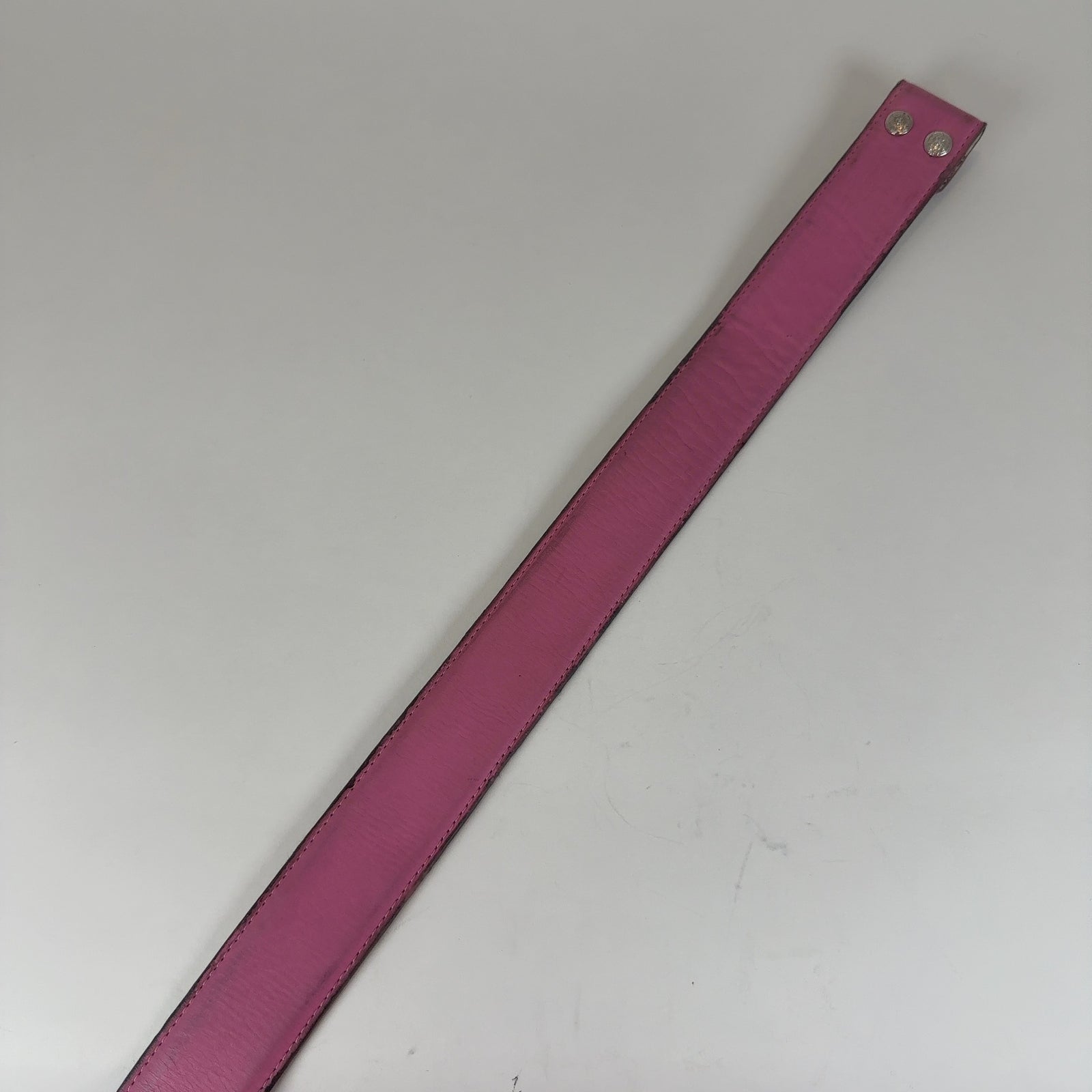 Chrome Hearts 'CH' Buckle with Pink Belt Strap