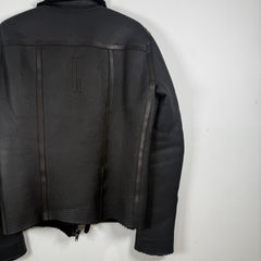 Rick Owens 'Mastodon' Black Sherling Leather Jacket Size L