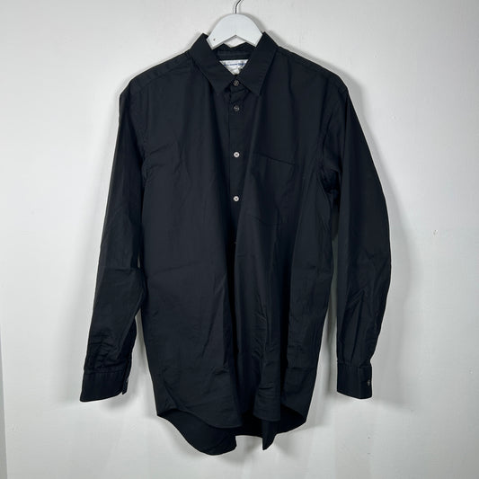 Comme Des Garcons Shirt Black Button Up Size L