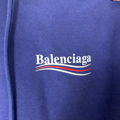 Balenciaga Blue Campaign Hoodie Size M