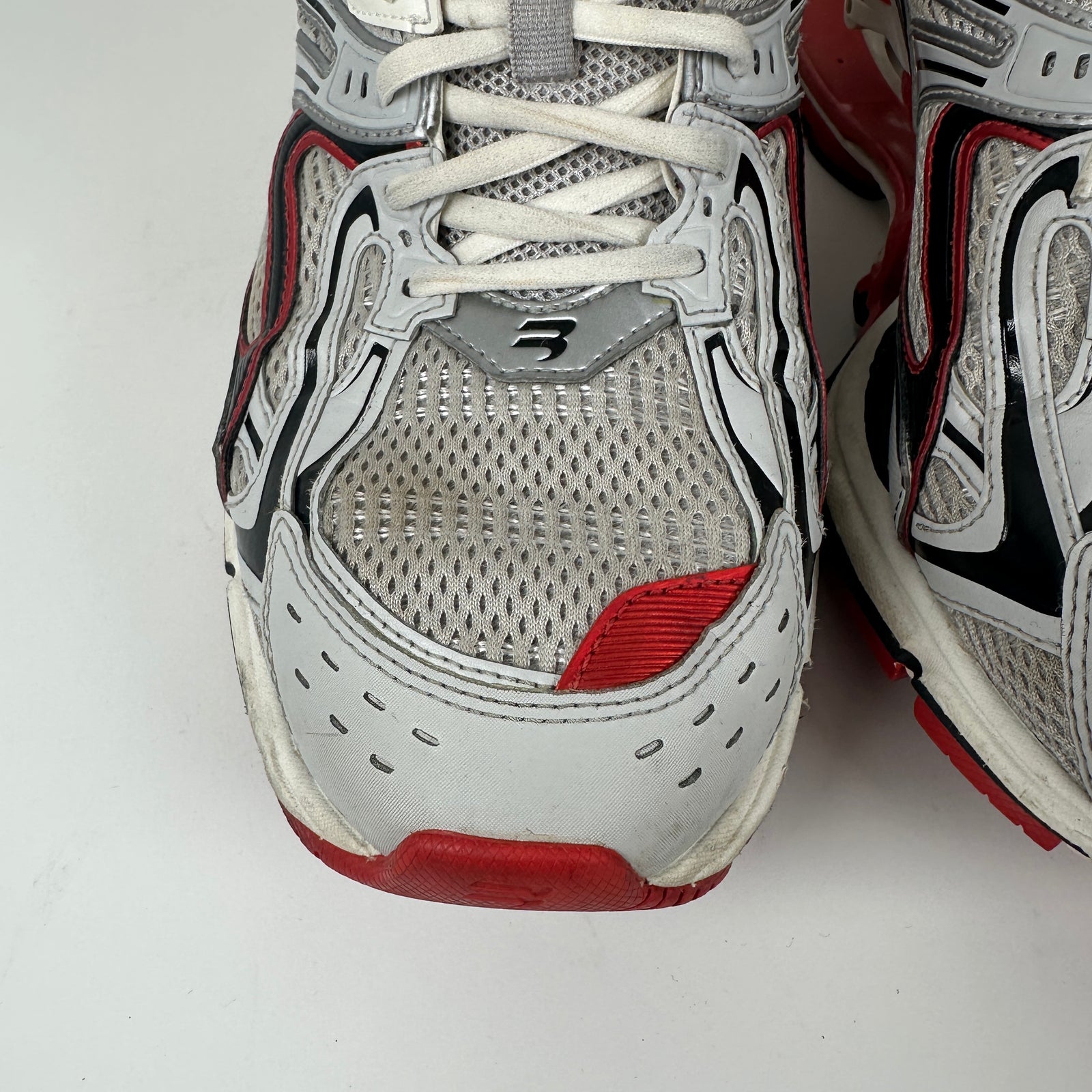 Balenciaga Red/Silver 'Xpander' Low-Top Sneaker Size 10