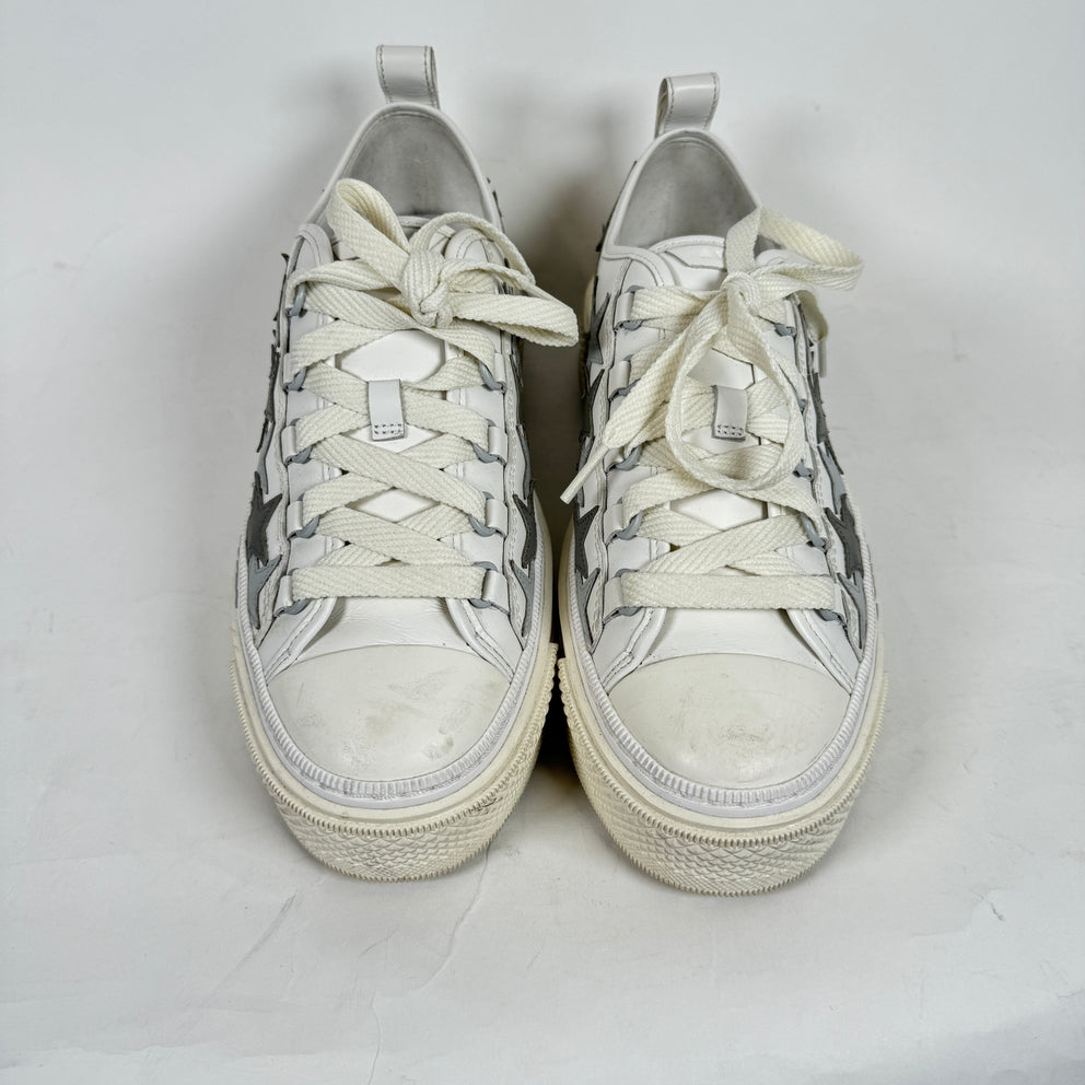 Amiri White/Grey Star Court Low Sneakers Size 42
